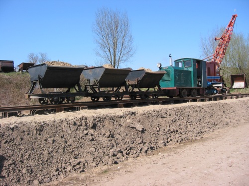 Diema DS28 op het nieuwe spoortrac�